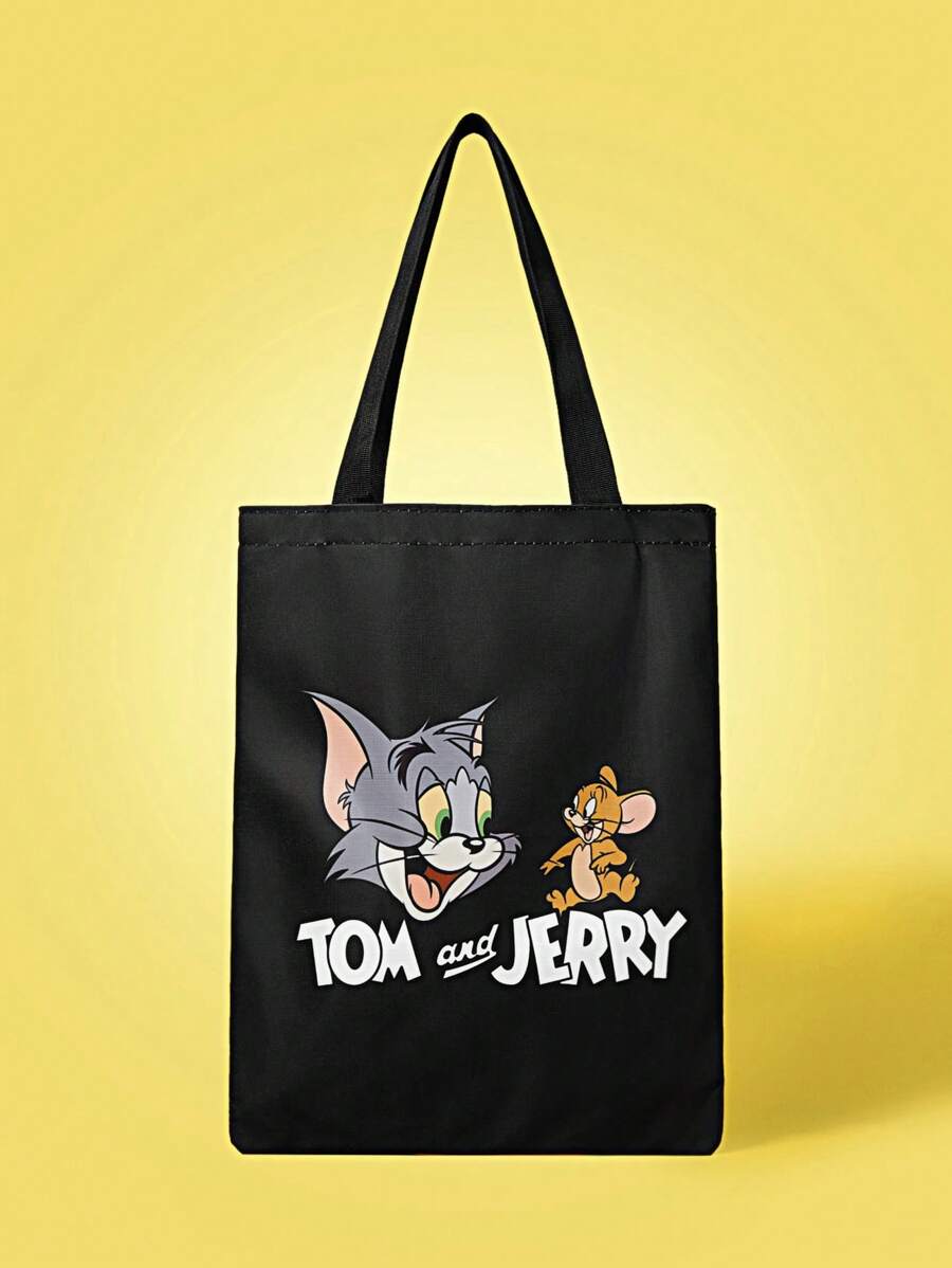 TOM & JERRY X SHEIN 街头可爱女士手提包 - 彩色 - 查看 1