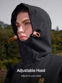 In My Nature Women Casual Versatile Outdoor Windbreaker Jacket - Black - View 4