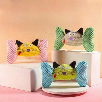 PETSIN Cat/Dog Lover Gift And Dog/Cat Mom Love Pet Chew Toys, Plush Squeaky Dog Lover And Dog Mom Love Toys