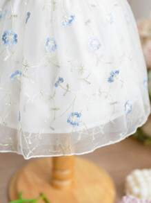 SHEIN Glamorique Kids 女婴派对装，复活节 - 藍色 - 查看 5
