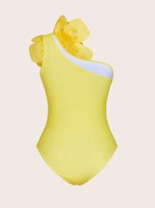 Slaydiva Women's 3D Floral Print Swimwear With Skirt Set, Vacation Wear - Multicolor - View 10