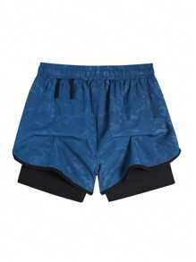 Manfinity Sport Corelite 1 szt. Męskie spodenki fitness, spodenki do biegania, spodenki do koszykówki, z podszewką Quick-Dry i konstrukcją 2 w 1, wiosna i lato