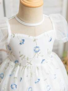 SHEIN Glamorique Kids 女婴派对装，复活节 - 藍色 - 查看 6