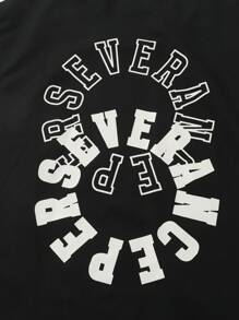 SHEIN Explorewe 2pcs/Set Teen Boys Letter Print Casual Sleeveless Tank Top And Shorts Set, Suitable For Daily Wear/Festival