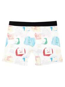 3pcs Men Cartoon Pattern Elastic Breathable Briefs - Multicolor - View 5