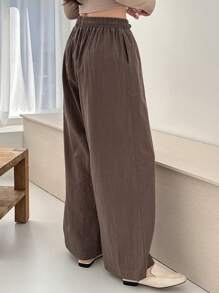 Dazy Designer 女士腰部抽绳设计大口袋裤子