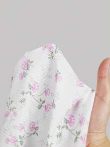 SHEIN MOD 女式蕾丝针织花卉修身细肩带吊带背心，夏季女式上衣，春季服装，海滩度假上衣，早午餐装，沙滩上衣，狂欢装，休闲夏季上衣 - 白色 - 查看 5