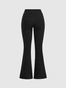 SHEIN MOD Damen Jeans mit Schleifen Dekor, einfach und lässig, Alltagskleidung