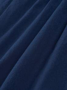 SOLERSUN Solid Button Front Vest Blazer & Shorts - Navy Blue - View 5