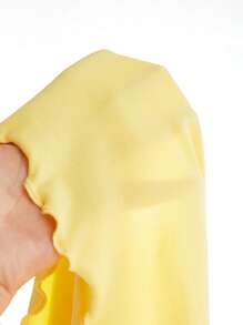 SHEIN MOD 女式露背扭纹针织背心，黄色，夏季短款背心，音乐节，西部女装，露背上衣，可爱夏季上衣 - 黃色 - 查看 5