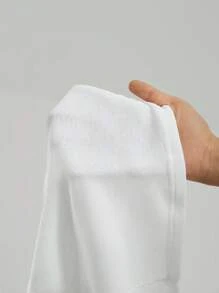 SHEIN Tall Summer White Simple Basic Versatile Square Neck Tank Top, Suitable For Many Occasions