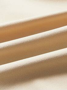 Manfinity Joysei 男士休闲3D字母卡其色背心，春夏款，适合户外运动 - 卡其色 - 查看 4