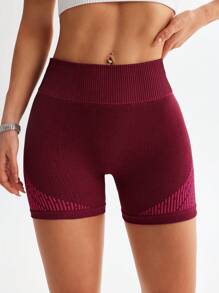 Easithlete 女士紧身瑜伽短裤 骑行短裤 - 粉色 - 查看 5
