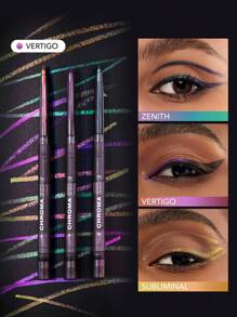 SHEGLAM Chroma Zone Multichrome Gel Liner-Vertigo Waterproof Shimmer Eyeliner Pencil Sweat-Proof Highly Pigmented Purple Blue Cream Eyeliner Brand Beauty Makeup Face Paint Cosmetic For Women Girls Perfect For Spring Summer Ideal For Y2K Fancy Fashion Suitable For Birthday Mother'S Day Gift Rave Party Ready Best Color - Vertigo - View 2