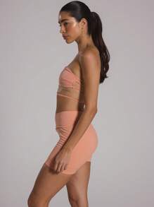 罗纹后背吊带运动文胸 Musera Sport 活力运动、板式网球、匹克球、健身房健身