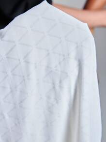 Powerista Minimalist Solid Color Textured Sleeveless Activewear Top - White - View 7