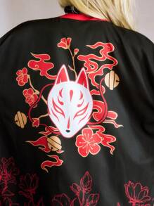 ROMWE J-Fashion Top simple, décontracté et mode pour tous les jours avec manches courtes pour femme - Noir - Voir 7