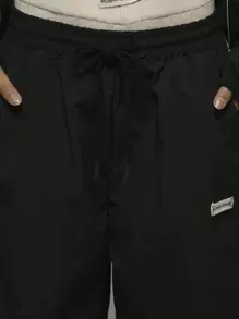 Musera Sport Women Nylon Straight Leg Logo Patch Sports Pants Trousers,Padel, Tennis, Pickleball Gym Fitness