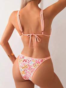 Swim Mod Bộ Đồ Bơi Bikini Họa Tiết Hoa Ngọt Ngào Cho Nữ, Thích Hợp Cho Kỳ Nghỉ Hè Đi Biển - Nhiều màu - Xem 2