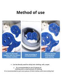 PETSIN 1/4/8 Pcs Washing Machine Pet Hair Remover Balls, Adhesive For Cat/Dog Hair Anti-Wrapping, Lint Cleaning Balls - Multicolor - View 11