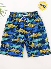 Pantalones cortos casuales y sencillos de moda para uso diario para adolescentes - Multicolor - Ver 2