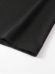 Manfinity Dauomo 黑死病 T 恤、中世纪老鼠印花 T 恤、哥特式垃圾服装、历史 T 恤、恐怖哥特美学男士 T 恤 - 黑色 - 查看 4