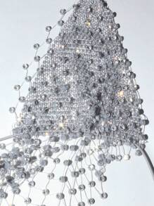 EgrlEra 不对称下摆镶钻性感露背吊带背心 Y2K - 淺灰色 - 查看 7