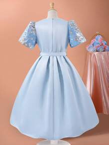 Vestido con estampado floral para chicas adolescentes, cómodo y a la moda para el verano, imprescindible para chicas bonitas y dulces