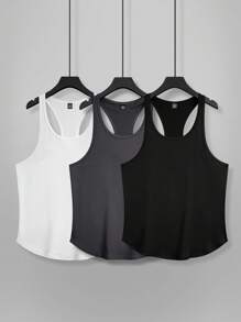 Manfinity Homme Męski swobodny, uniwersalny, jednolity kolor, bezrękawnik