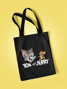 TOM & JERRY X SHEIN 街头可爱女士手提包 - 彩色 - 查看 3