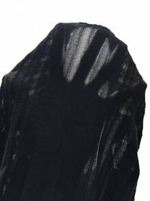 SHEIN Tall CURVE Falda casual elegante, de colores lisos, ligera y con textura, con abertura lateral, talla grande