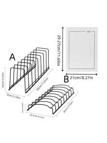 1 Giá để đồ nhà bếp bằng thép không gỉ, hai kiểu để phơi bát đĩa, đũa và bát có giá để bát đĩa tích hợp cho bồn rửa và tủ, giá để ráo nước nhà bếp, Giáng sinh - Đen - màu đen - Xem 3