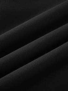 EMERY ROSE 休闲简约图案印花圆领长袖宽松女式运动衫，适合春秋季节