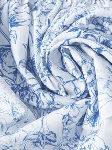 Trelyra Set de 2 piezas con top tubo y falda asimétrica de mujer con estampado floral (corte floral aleatorio)