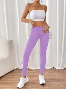 SHEIN Unity 几何图案无缝提臀收腹健身瑜伽紧身裤