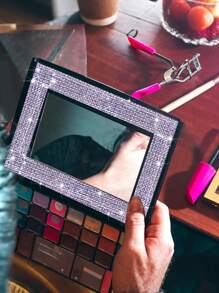 1pc DIY Rhinestone, Modern Purple Self Adhesive Garment Decoration Excipient For DIY - Purple - View 5