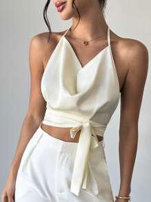 Firerie 女士夏季优雅浪漫时尚通勤性感优雅风格杏色露背上衣，海滩度假女士连衣裙，返校毕业季连衣裙，浪漫约会，婚礼，生日，复活节女士，巴西狂欢节，西方音乐节，春夏女装，圣帕特里克节，夏季服装，女士早午餐服装，波西米亚风格 - 杏色 - 查看 7