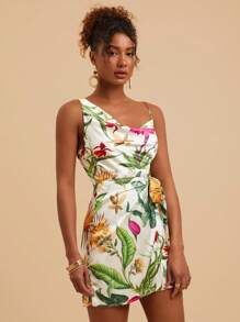 Travachic Váy yếm in dệt mini cho phụ nữ, trang phục mùa hè cho phụ nữ, quần áo phụ nữ đi nghỉ nhiệt đới, mùa hè, trang phục nghỉ mát cho phụ nữ, váy mùa hè cho phụ nữ - Nhiều màu - Xem 3