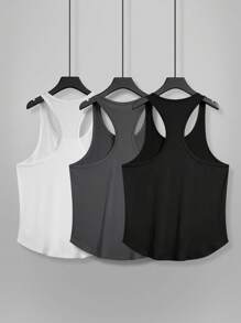 Manfinity Homme Męski swobodny, uniwersalny, jednolity kolor, bezrękawnik