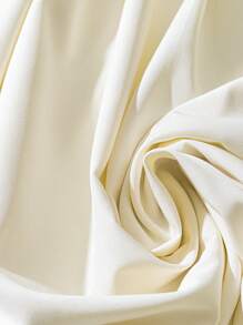 SHEIN Clasi 女式纯色短袖单排扣休闲中长衬衫裙