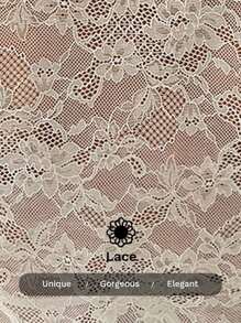 SHEIN ICON Women's Lace Spliced Cross Tie Crop Top With Cut-Out Detail, Spaghetti Strap With Circular Ring, Back Tie - White - View 6