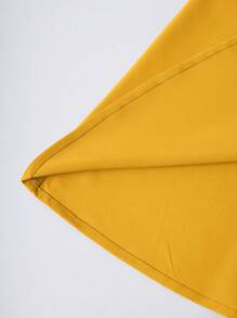 Franclia Falda de mujer de unicolor con cintura fruncida, falda de mujer elegante de color borgoña