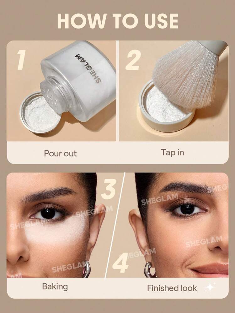 SHEGLAM Blur In A Bottle Loose Setting Powder - Translucent - View 7
