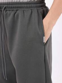 SUMWON Athletic Sweatpants Comfortable Loose Fit Elastic Ankle Casual Jogger Pants Workout Lounge Winter Training Running Athleisure Streetwear - Dark Grey - View 7