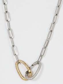 1 pieza Collar DIY de mujer con cierre de mosquetón grueso, un artículo de moda para dama y un regalo exquisito con un ambiente festivo. Regalos de Navidad