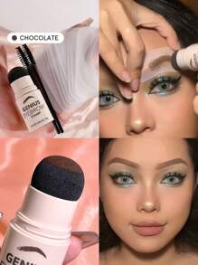 SHEGLAM Genius 眉筆印章-巧克力色天然眉粉 易於使用一步式眉毛塑造套裝 眉毛模板套裝 眼部彩妝 眉毛修飾 品牌 美容 化妝 化妝品 適合女性與女孩 完美搭配夏季春季 Y2K 時尚 流行 生日 母親節禮物 假期 派對準備就緒 最佳顏色 - Chocolate - 查看 1