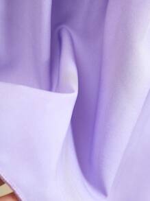 SHEIN Genkimix Kids Bộ 2 váy in hình bướm nhiều màu cho bé gái tuổi mới lớn và váy tím trơn - Nhiều màu - Xem 3