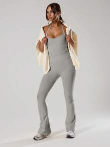 Musera Sport 无缝露背运动上衣，适合板网球、网球、匹克球等健身运动