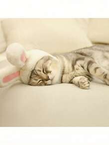 PETSIN 1 pièce Serre-tête de lapin de Pâques, costume de chaton, chapeau mignon d'oreilles de lapin avec design de Pâques - convient aux chiens et chats. Fabriqué en polyester doux. Idéal pour les séances photo et les cadeaux de Pâques, costume d'oreilles de lapin pour animaux de compagnie, serre-tête décoratif doux, chaud et confortable pour animaux de compagnie