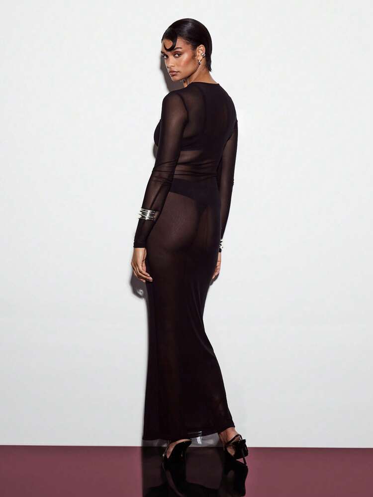 chinese dress ladies Deme by Gabriella Shimmer Sequin Maxi Dress